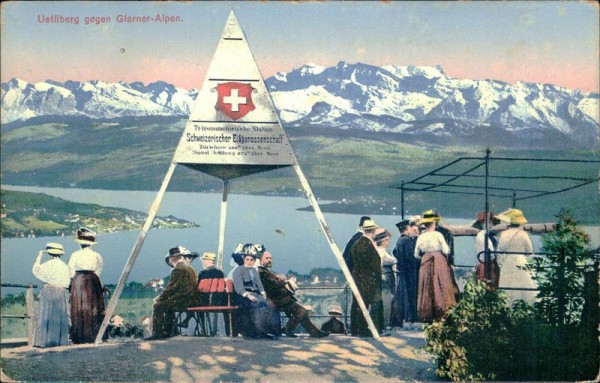 Uetliberg gegen Glarner-Alpen Vorderseite