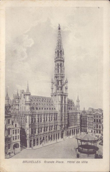 Bruxelles (Brüssel) grande Place, Hotel de Ville