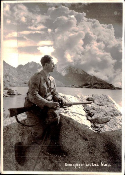 Gemsjäger am Lac blau Vorderseite