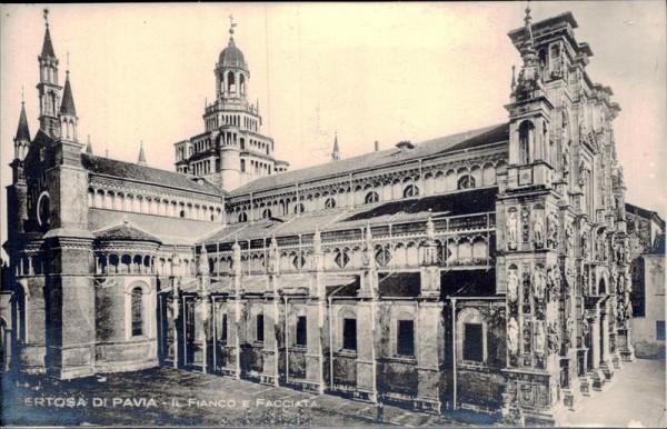 Certosa di Pavia - Il Fianco e Facciata Vorderseite