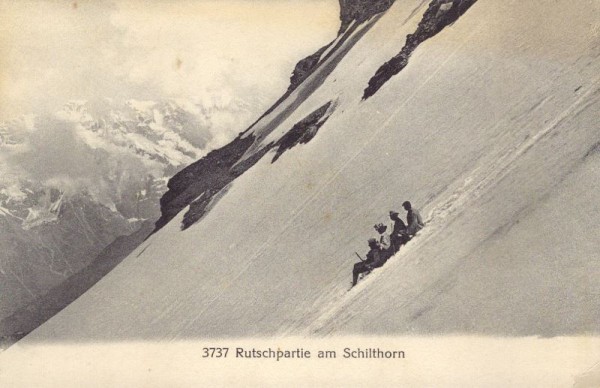 Rutschpartie am Schilthorn
