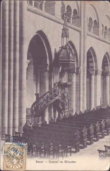Basel - Kanzel im Münster
