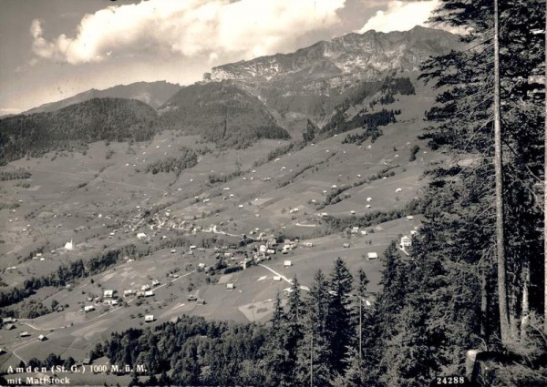 Amden mit Mattstock. 1948 Vorderseite