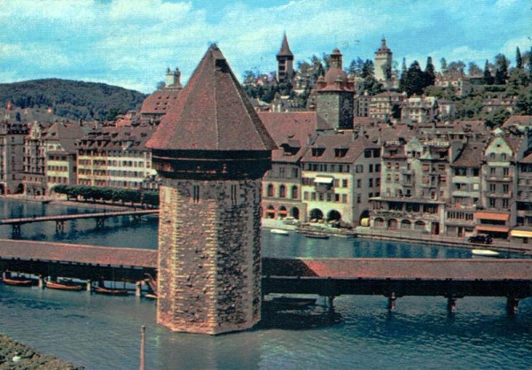 Kapellbrücke, Luzern Vorderseite