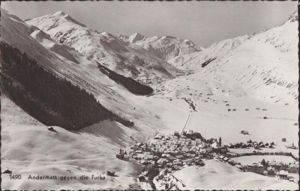 Andermatt gegen die Furka Vorderseite