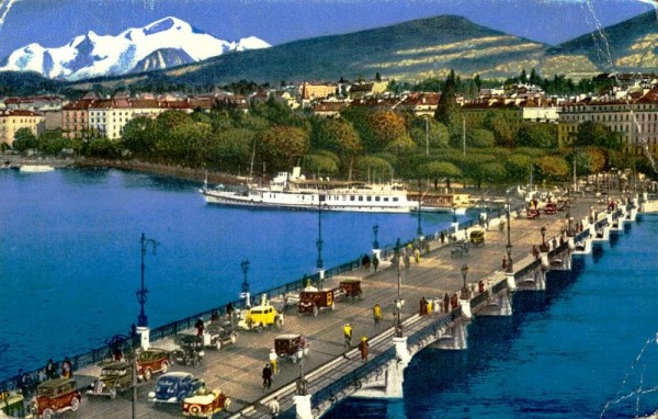 Genève, Pont du Mont-Blanc Vorderseite
