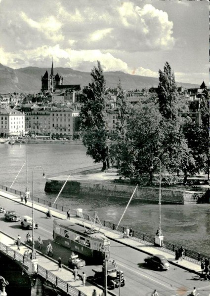 Genève, Le Pont du Mont-Blanc Vorderseite