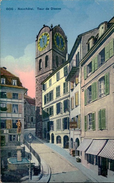 Neuchâtel. Tour de Diesse Vorderseite