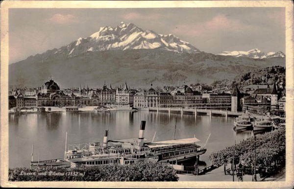 Luzern und Pilatus Vorderseite