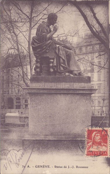 Genève, Statue de J.-J. Rousseau