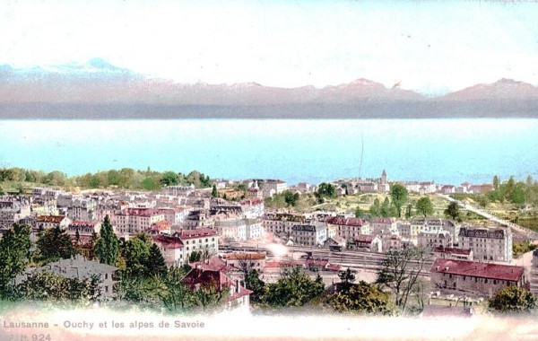 Lausanne, Ouchy et les alpes de Savoie Vorderseite