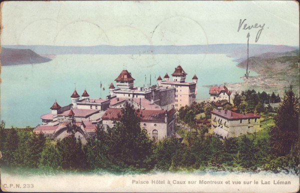 Palace Hotel à Chaux sur Montreux et vue sur le Lac Léman