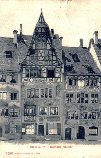 Stein am Rhein - Bemalte Häuser, 1909 Vorderseite