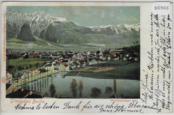 Gruss aus Buchs - Werdenberger See