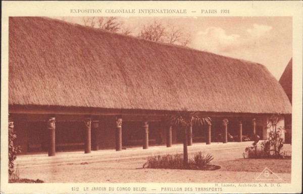 Exposition Coloniale Internationale, Paris 1931, le jardin du congo belge