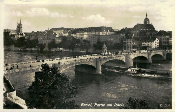 Basel, Partie am Rhein Vorderseite