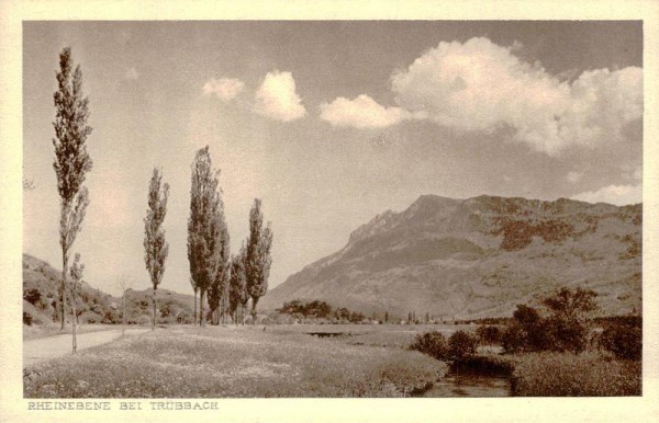 Rheinebene bei Trübbach Vorderseite