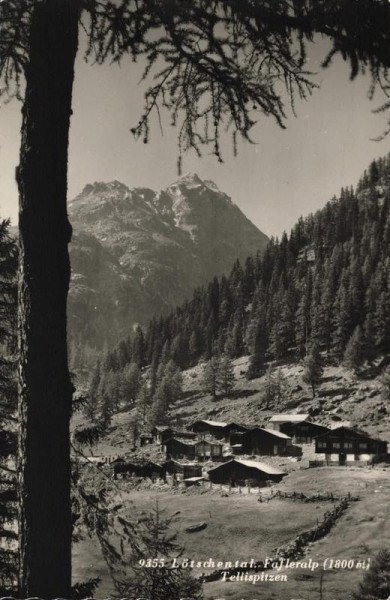 Lötschental. Fafleralp, Tellispitzen Vorderseite