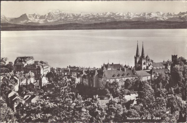 Neuchâtel et les Alpes