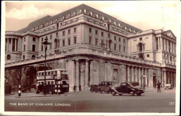 The Bank of England, London Vorderseite