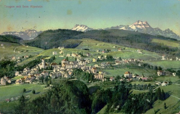 Trogen mit dem Alpstein Vorderseite