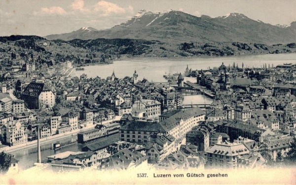 Luzern vom Gütsch gesehen Vorderseite