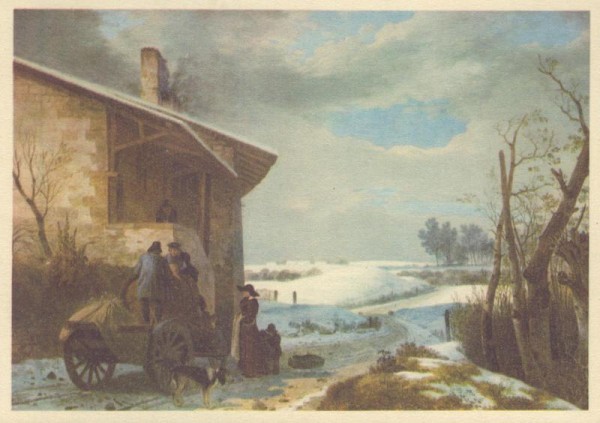 Adam w. Toepffer, Winterlandschaft Vorderseite