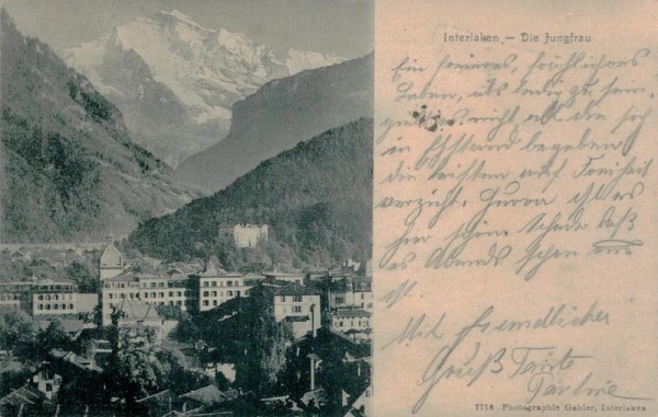 Interlaken - Die Jungfrau Vorderseite