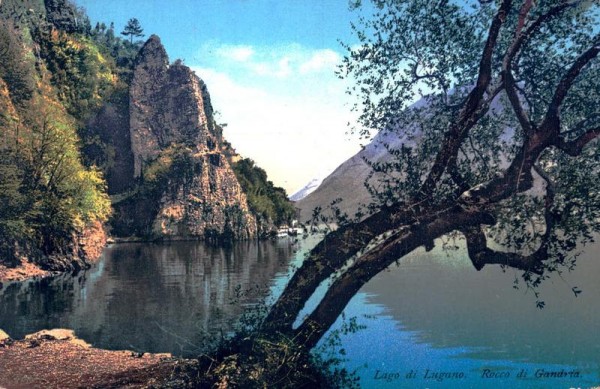 Lago di Lugano. Rocco di Gandria. Vorderseite