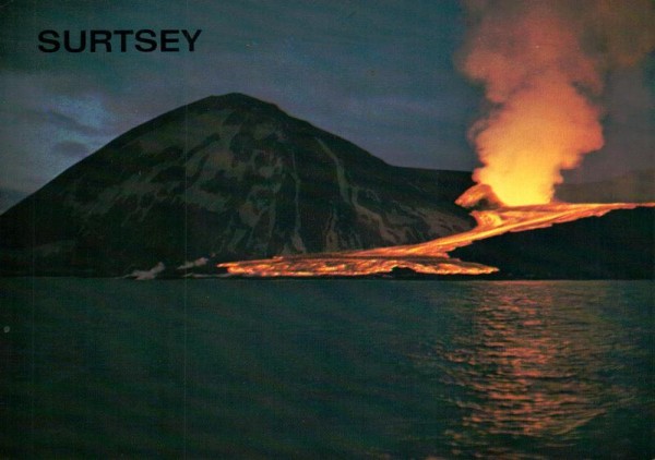 Entstehung der Surtsey-Insel Vorderseite