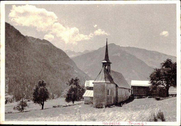 Kapelle St. Katharina bei Truns-Campliun Vorderseite