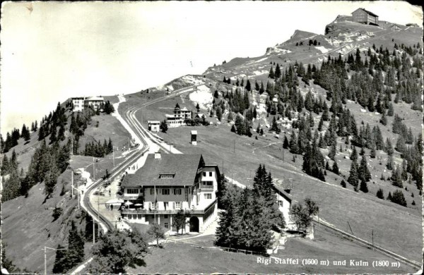 Rigi Staffel (1600 m) und Kulm (1800 m) Vorderseite