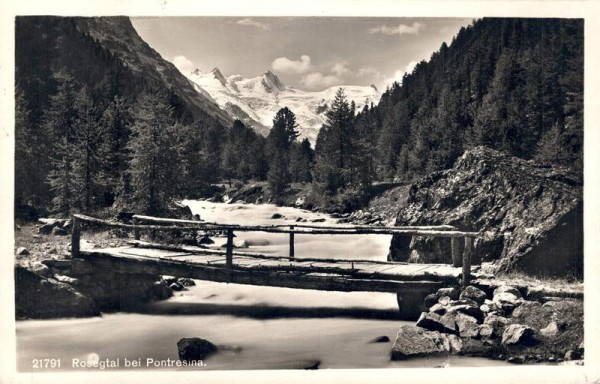 Rosegtal bei Pontresina Vorderseite
