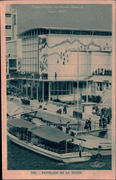Expo International Paris 1937, Pavillon de la Suisse Vorderseite