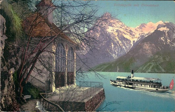 Tellskapelle mit Urirotstock. Vorderseite