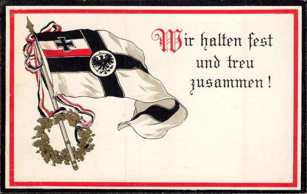 Wir halten fest und treu zusammen Vorderseite