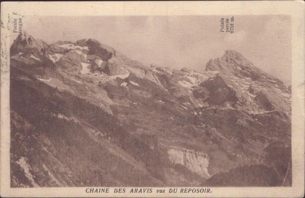Chaîne des Aravis Vorderseite