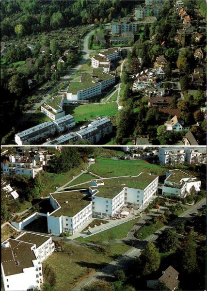 Zollikon, Rebwies, Flugaufnahme Vorderseite