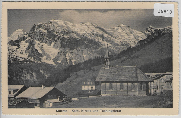 Mürren - Kath. Kirche und Tschingelgrat