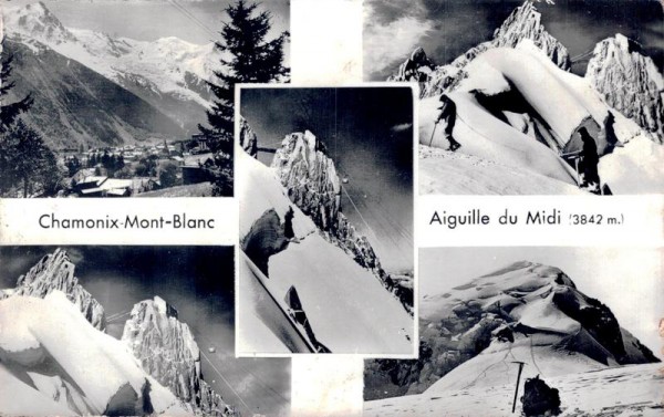 Chamonix-Mont-Blanc Aiguille du Midi Vorderseite