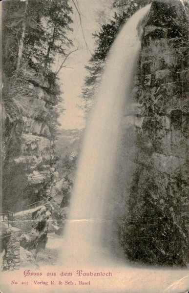 Gruss aus dem Taubenloch Vorderseite