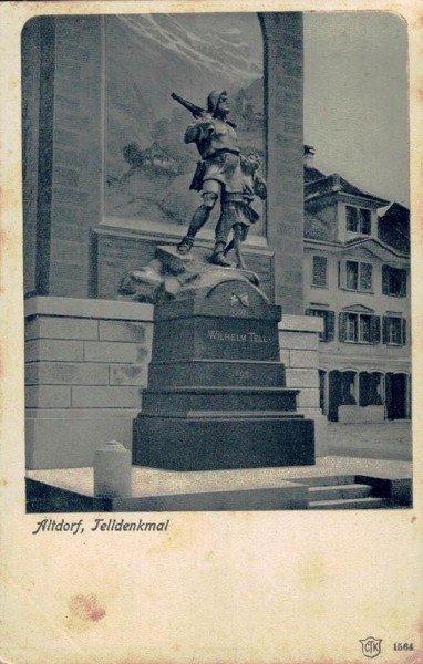 Telldenkmal in Altdorf Vorderseite