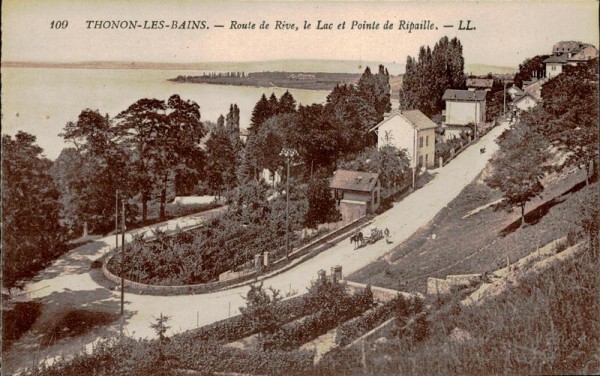 Thonon-Les-Bains,Route de Rive, le Lac et Pointe de Ripaille Vorderseite