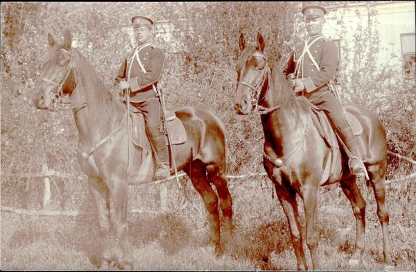 ev. Balkankriege 1912/1913, zu Pferd Vorderseite
