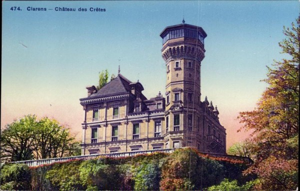 Clarens, Château des Crêtes Vorderseite