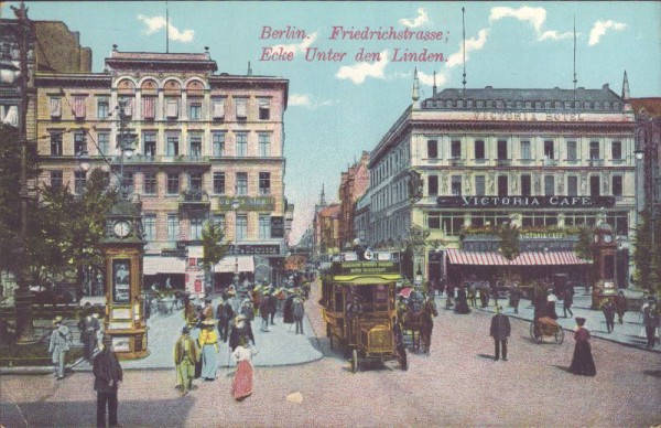 Berlin, Friedrichstrasse - Ecke Unter den Linden