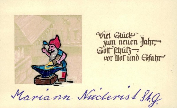 Viel Glück zum neuen Jahr Vorderseite