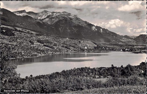 Sarnersee mit Pilatus  Vorderseite