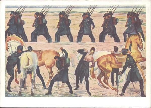 F. Hodler, Auszug der Jenenser Freiwilligen Vorderseite