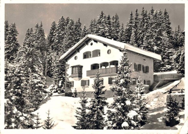 Arosa. Haus Bisang Rainweg, Seehalde Vorderseite